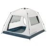 Quechua Abri De Camping 4 Places - Base Easy Fresh - Polyvalent, Instantané à Arceaux
