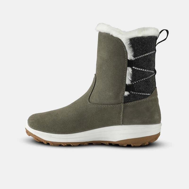 Quechua Bottes De Neige Chaudes Imperméables De Randonnée - SH500 Cuir- Femme 3 Quechua Bottes De Neige Chaudes Imperméables De Randonnée - SH500 Cuir- Femme – Image 3