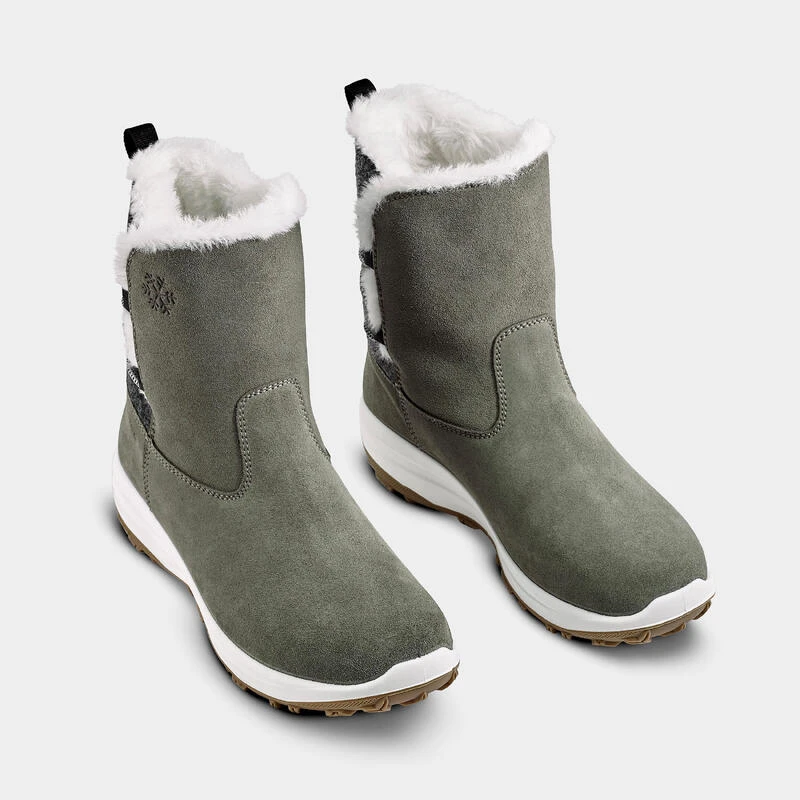 Quechua Bottes De Neige Chaudes Imperméables De Randonnée - SH500 Cuir- Femme 5 Quechua Bottes De Neige Chaudes Imperméables De Randonnée - SH500 Cuir- Femme – Image 5