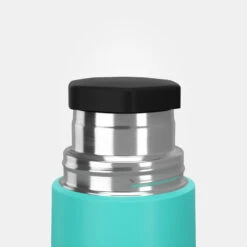 Quechua Bouteille Isotherme Inox 0,4L Avec Gobelet Pour La Randonnée - Turquoise -Quechua Magasin bouteille isotherme inox 04l avec gobelet pour la randonnee turquoise 4