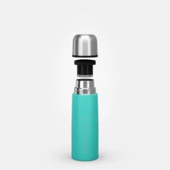 Quechua Bouteille Isotherme Inox 0,4L Avec Gobelet Pour La Randonnée - Turquoise -Quechua Magasin bouteille isotherme inox 04l avec gobelet pour la randonnee turquoise 7
