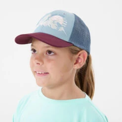 Quechua Casquette Trucker Bleue Enfant MH100 11 Quechua Casquette Trucker Bleue Enfant MH100 -Quechua Magasin casquette trucker bleue enfant mh100 3