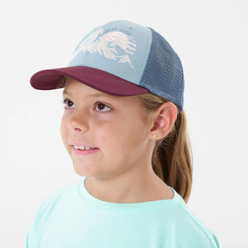 Quechua Casquette Trucker Bleue Enfant MH100 4 Quechua Casquette Trucker Bleue Enfant MH100 – Image 4
