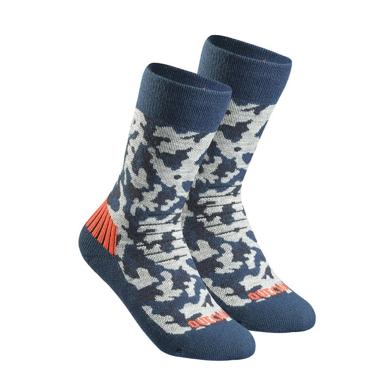 Quechua Chaussettes Chaudes De Randonnée - SH100 MID - Enfant X2 Paires 2 Quechua Chaussettes Chaudes De Randonnée - SH100 MID - Enfant X2 Paires – Image 2