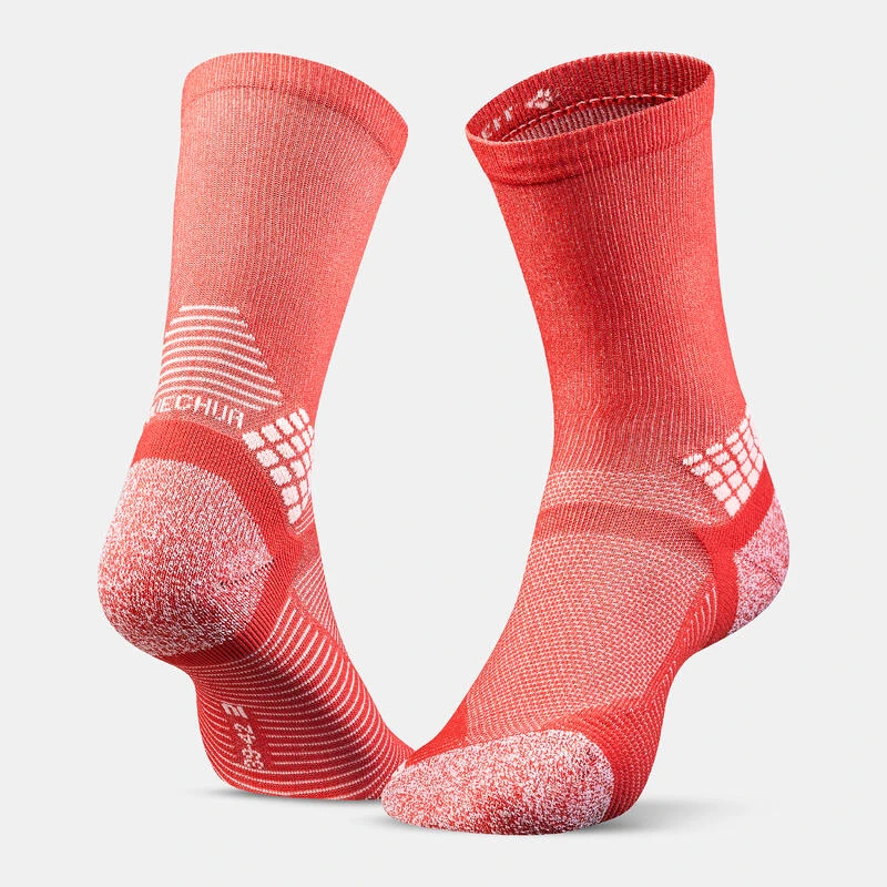 Quechua Chaussettes Randonnée - Hike 500 High Corail X2 Paires 2 Quechua Chaussettes Randonnée - Hike 500 High Corail X2 Paires – Image 2