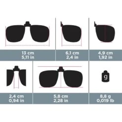 Quechua Clip Adaptable Sur Lunettes De Vue - MH OTG 120 Large - Polarisant Catégorie 3 -Quechua Magasin clip adaptable sur lunettes de vue mh otg 120 large polarisant categorie 3 8