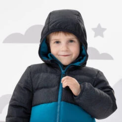 Quechua Doudoune De Randonnée Grise Et Bleue - Enfant 2-6 Ans -Quechua Magasin doudoune de randonnee grise et bleue enfant 2 6 ans 3