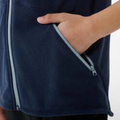 Quechua GILET POLAIRE - MH150 BLEU GRIS - ENFANT 7-15 ANS -Quechua Magasin gilet polaire mh150 bleu gris enfant 7 15 ans 3