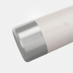 Quechua Gourde Inox 1L Avec Bouchon à Vis Pour La Randonnée - Blanc -Quechua Magasin gourde inox 1l avec bouchon a vis pour la randonnee blanc 2