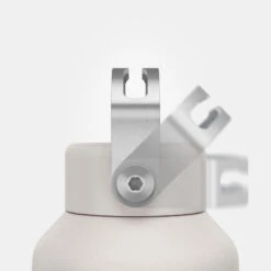 Quechua Gourde Inox 1L Avec Bouchon à Vis Pour La Randonnée - Blanc -Quechua Magasin gourde inox 1l avec bouchon a vis pour la randonnee blanc 4