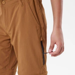 Quechua Pantalon De Randonnée Modulable Enfant MH550 Marron Foncé 7-15 Ans -Quechua Magasin pantalon de randonnee modulable enfant mh550 marron fonce 7 15 ans 7