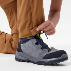 Quechua Pantalon De Randonnée Modulable Enfant MH550 Marron Foncé 7-15 Ans -Quechua Magasin pantalon de randonnee modulable enfant mh550 marron fonce 7 15 ans 8