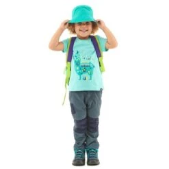 Quechua Pantalon De Randonnée Modulable - MH500 Gris/bleu- Enfant 2-6 ANS -Quechua Magasin pantalon de randonnee modulable mh500 grisbleu enfant 2 6 ans 1