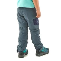 Quechua Pantalon De Randonnée Modulable - MH500 Gris/bleu- Enfant 2-6 ANS -Quechua Magasin pantalon de randonnee modulable mh500 grisbleu enfant 2 6 ans 2