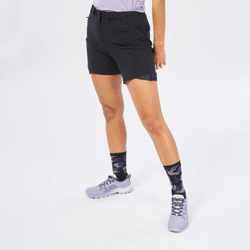 Quechua Pantalon Modulable De Randonnée Montagne - MH550 - Noir- Femme 3 Quechua Pantalon Modulable De Randonnée Montagne - MH550 - Noir- Femme – Image 3