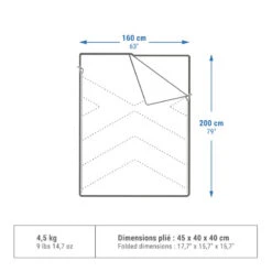 Quechua SAC DE COUCHAGE POUR LE CAMPING - ARPENAZ 10° COTON DOUBLE - 2 PERSONNES 8 Quechua SAC DE COUCHAGE POUR LE CAMPING - ARPENAZ 10° COTON DOUBLE - 2 PERSONNES -Quechua Magasin sac de couchage pour le camping arpenaz 10 coton double 2 personnes 1