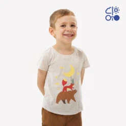 Quechua T-Shirt Enfant MH100 Beige- 2-6 ANS -Quechua Magasin t shirt enfant mh100 beige 2 6 ans 3