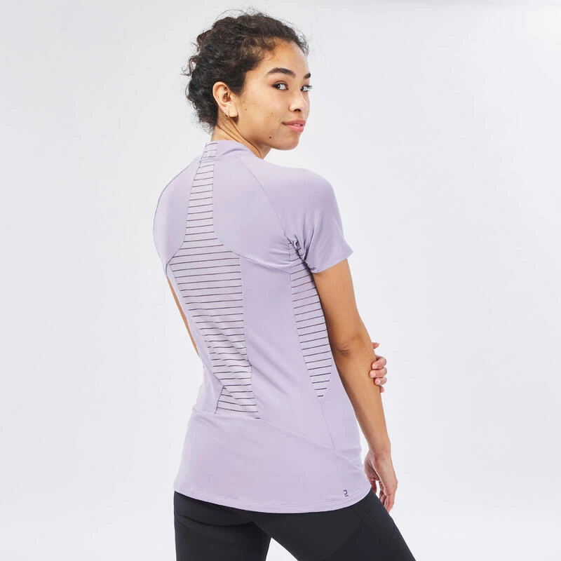 Quechua T-shirt Manches Courtes De Randonnée Montagne - MH500 - Violet - Femme 5 Quechua T-shirt Manches Courtes De Randonnée Montagne - MH500 - Violet - Femme – Image 5