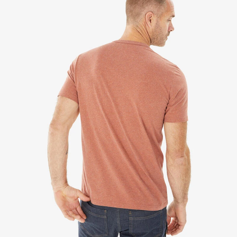 Quechua T-SHIRT NH100 MARRON H 3 Quechua T-SHIRT NH100 MARRON H – Image 3