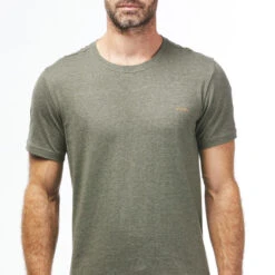 Quechua T-shirt NH500 Fresh Rec Khaki Men -Quechua Magasin t shirt nh500 fresh rec khaki men 2
