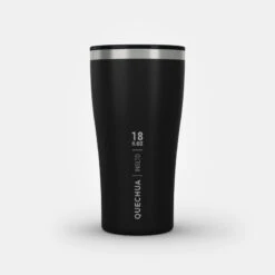 Quechua Tasse / Verre MH500 Isotherme (double Paroi Inox) Camp Du Randonneur 0,5L Noir -Quechua Magasin tasse verre mh500 isotherme double paroi inox camp du randonneur 05l noir 9