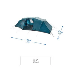 Quechua Tente à Arceaux De Camping - Arpenaz 8.4 - 8 Personnes - 4 Chambres -Quechua Magasin tente a arceaux de camping arpenaz 84 8 personnes 4 chambres 2