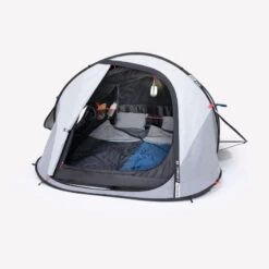 Quechua Tente De Camping - 2 SECONDS - 2 Places - Fresh & Black -Quechua Magasin tente de camping 2 seconds 2 places fresh and black 3