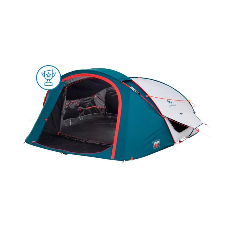 Quechua Tente De Camping - 2 SECONDS XL - 3 Places - Fresh & Black 2 Quechua Tente De Camping - 2 SECONDS XL - 3 Places - Fresh & Black – Image 2