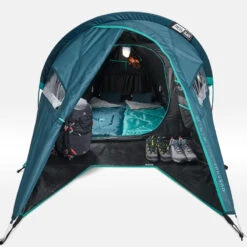 Quechua Tente De Camping - MH100 XL - 2 Places - Fresh & Black 14 Quechua Tente De Camping - MH100 XL - 2 Places - Fresh & Black -Quechua Magasin tente de camping mh100 xl 2 places fresh and black 4