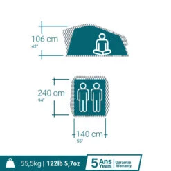 Quechua TENTE DE TOIT MH500 FRESH & BLACK 2P 13 Quechua TENTE DE TOIT MH500 FRESH & BLACK 2P -Quechua Magasin tente de toit mh500 fresh and black 2p 3