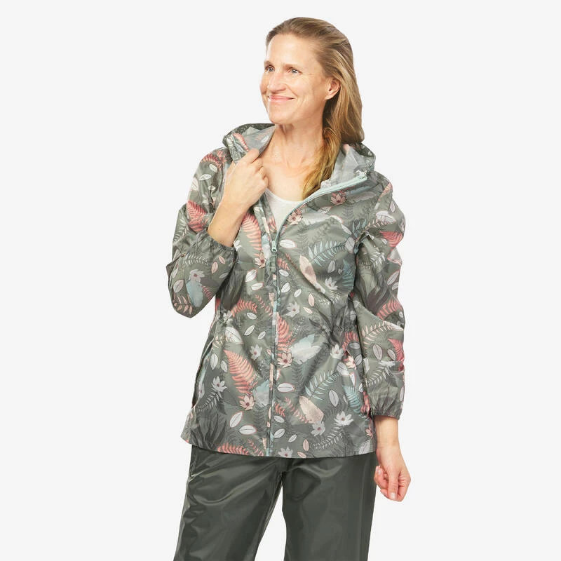 Quechua Veste Coupe Vent Et Déperlante De Randonnée - Raincut Full Zip - Femme 1 Quechua Veste Coupe Vent Et Déperlante De Randonnée - Raincut Full Zip - Femme