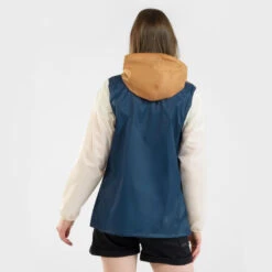 Quechua Veste Coupe Vente Et Déperlante De Randonnée - Raincut 1/2 Zip - Femme -Quechua Magasin veste coupe vente et deperlante de randonnee raincut 12 zip femme 4