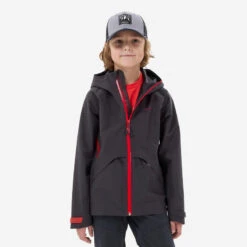 Quechua Veste Imperméable De Randonnée - MH550 Noire - Enfant
