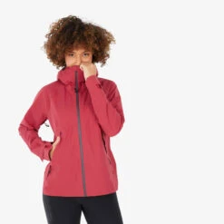 Quechua Veste Imperméable De Randonnée Montagne - MH500 - Femme - Framboise 13 Quechua Veste Imperméable De Randonnée Montagne - MH500 - Femme - Framboise -Quechua Magasin veste impermeable de randonnee montagne mh500 femme framboise 3