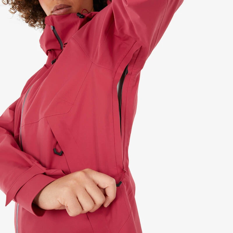 Quechua Veste Imperméable De Randonnée Montagne - MH500 - Femme - Framboise 8 Quechua Veste Imperméable De Randonnée Montagne - MH500 - Femme - Framboise – Image 8