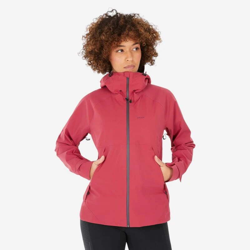 Quechua Veste Imperméable De Randonnée Montagne - MH500 - Femme - Framboise 1 Quechua Veste Imperméable De Randonnée Montagne - MH500 - Femme - Framboise