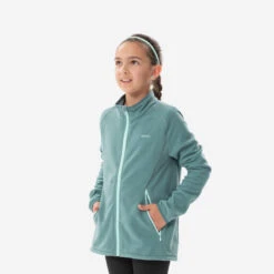 Quechua Veste Polaire De Randonnée - MH150 Vert Foncé - Enfant 7-15 Ans
