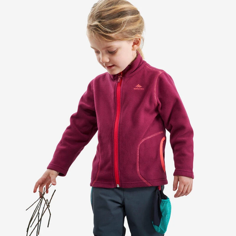 Quechua Veste Polaire De Randonnée - MH150 Violette - Enfant 2-6 Ans 1 Quechua Veste Polaire De Randonnée - MH150 Violette - Enfant 2-6 Ans
