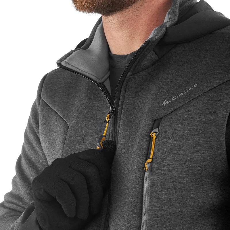Quechua Veste Polaire De Randonnée Montagne Homme MH920 Gris Chiné 6 Quechua Veste Polaire De Randonnée Montagne Homme MH920 Gris Chiné – Image 6