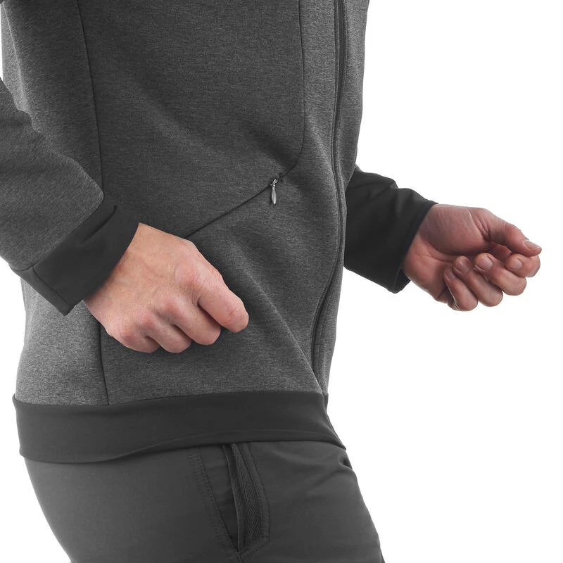 Quechua Veste Polaire De Randonnée Montagne Homme MH920 Gris Chiné 7 Quechua Veste Polaire De Randonnée Montagne Homme MH920 Gris Chiné – Image 7