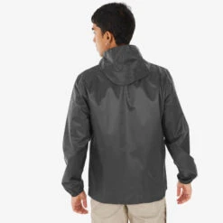Quechua VESTE RAINCUT FULLZIP NOIRE H 10 Quechua VESTE RAINCUT FULLZIP NOIRE H -Quechua Magasin veste raincut fullzip noire h 4