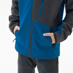 Quechua Veste Softshell De Randonnée MH550 -bleue Et Grise - Enfant 7-15 ANS -Quechua Magasin veste softshell de randonnee mh550 bleue et grise enfant 7 15 ans 4