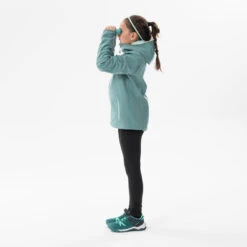 Quechua VESTE SOFTSHELL RANDONNEE - MH550 VERT PASTEL - ENFANT 7-15 ANS -Quechua Magasin veste softshell randonnee mh550 vert pastel enfant 7 15 ans 2